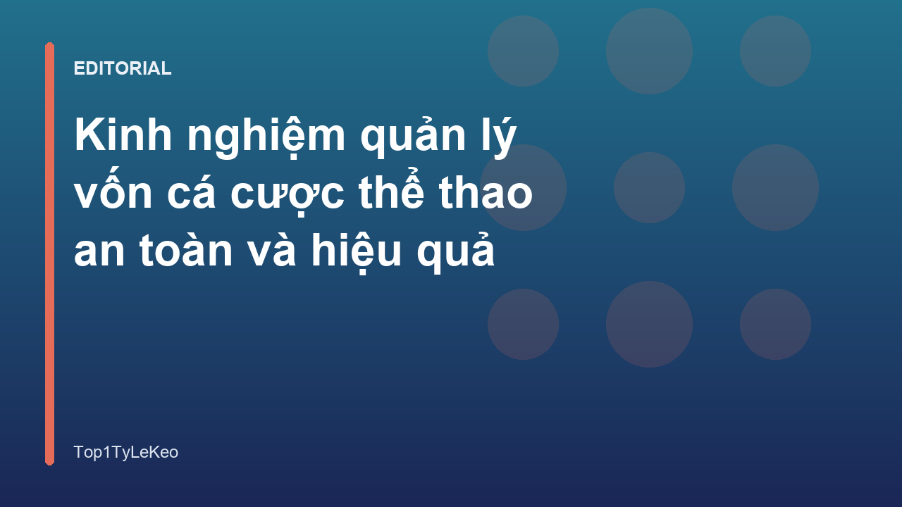 Người chơi đang phân tích tài chính và quản lý vốn cá cược